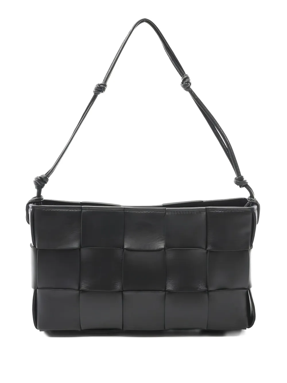 Bottega Veneta Pre-Owned 20s maxi intrecciato cassette handbag - ブラック Bottega Veneta Pre-Owned 20s maxi intrecciato cassette handbag - ブラック