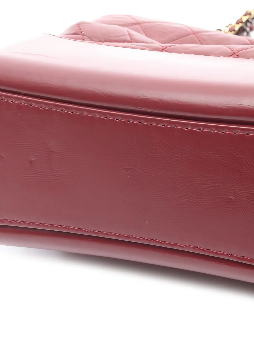 Pre-owned Chanel Large Gabriel Shoulder Bag In Red