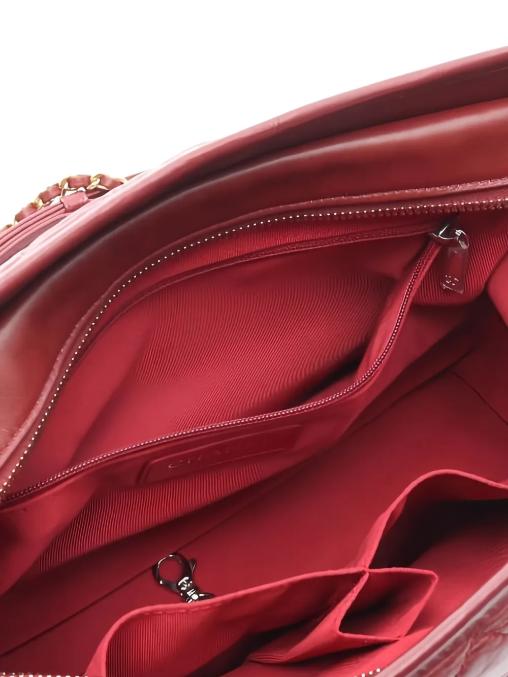 Pre-owned Chanel Large Gabriel Shoulder Bag In Red
