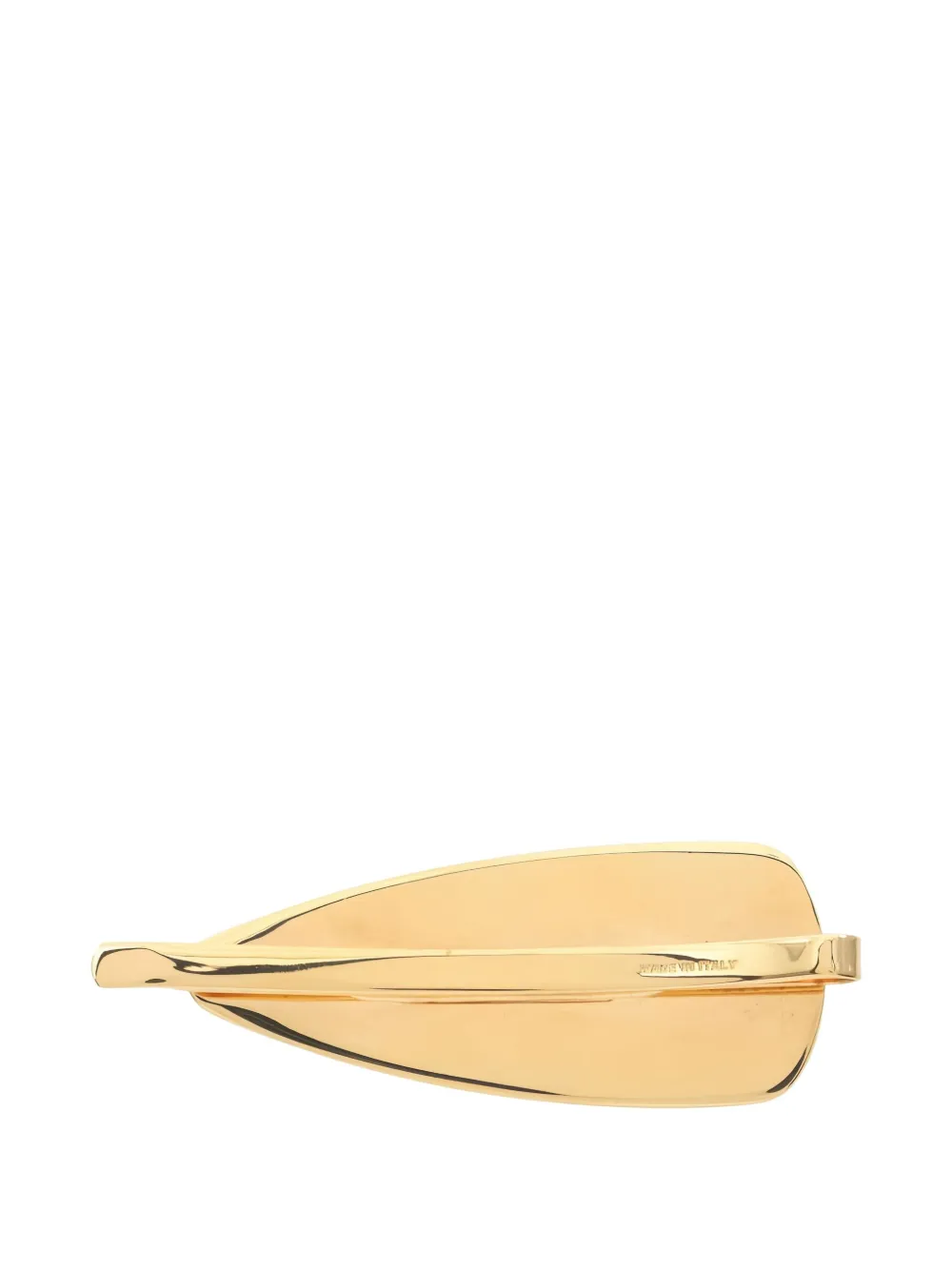 Pre-owned Miu Miu 20s Logo Hairpin In Gold