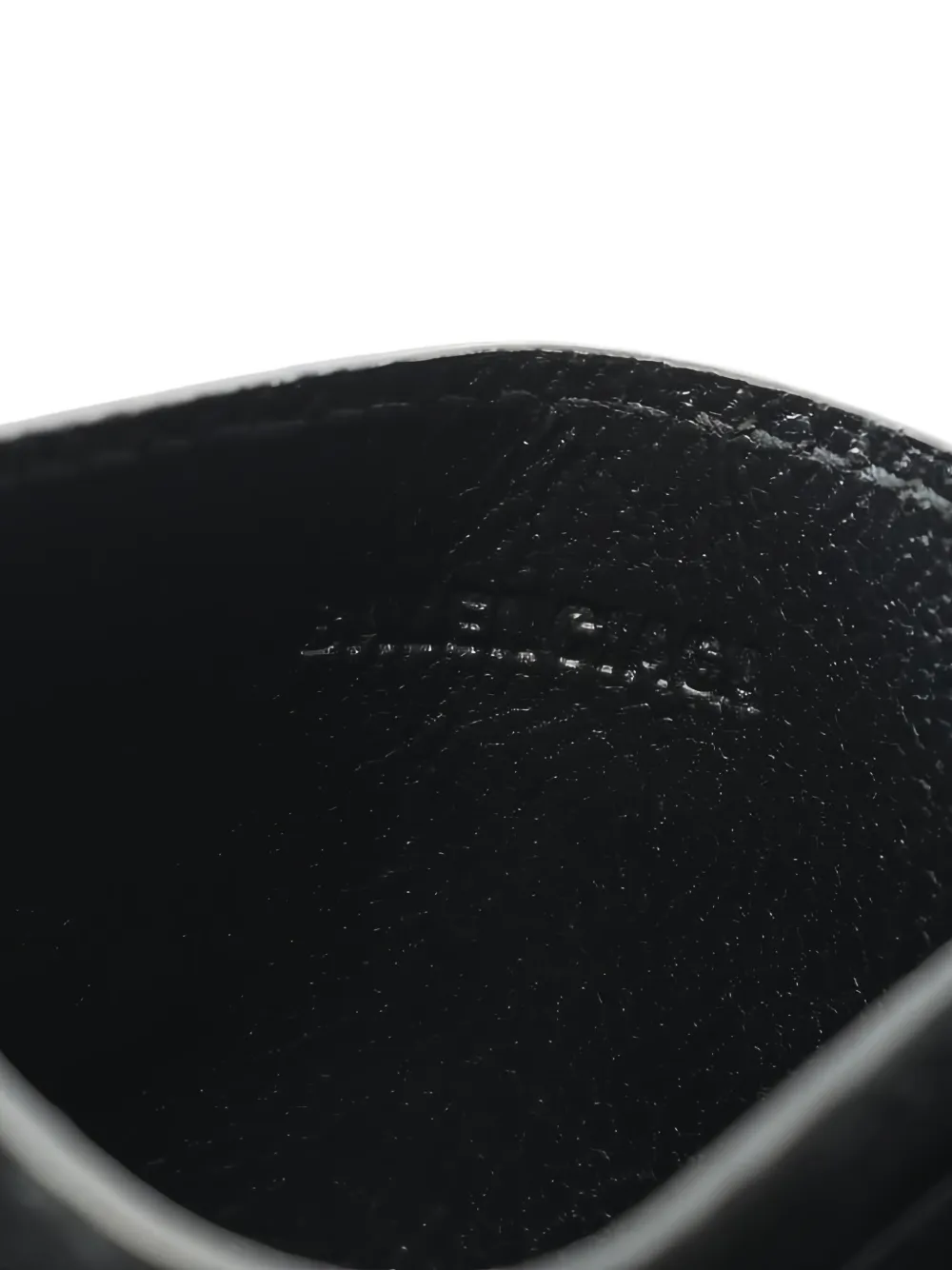 Pre-owned Balenciaga Logo-detail Leather Cardholder In Black