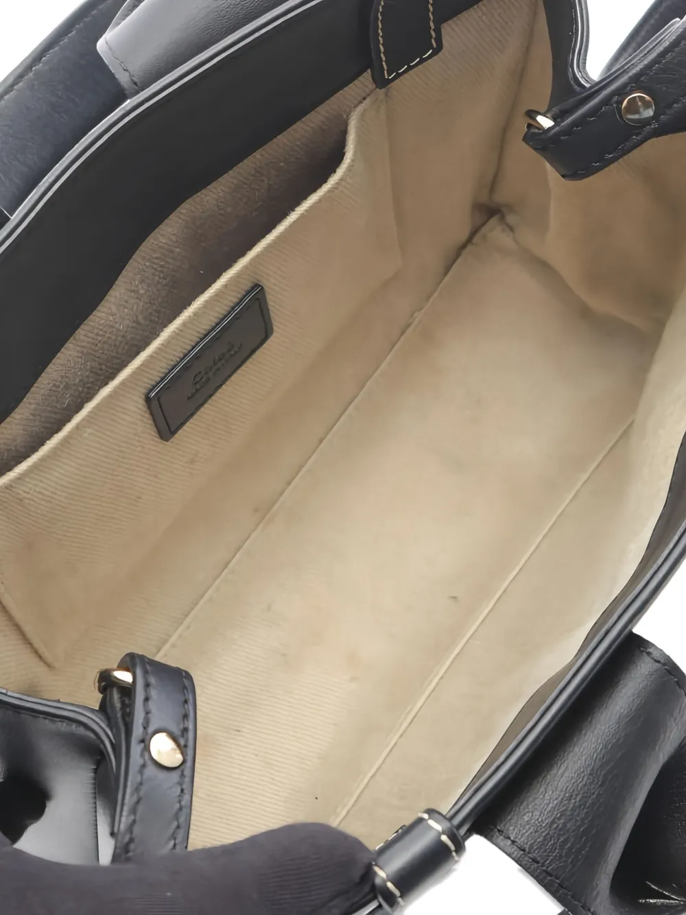 Pre-owned Chloé Small Woody Handbag In Black