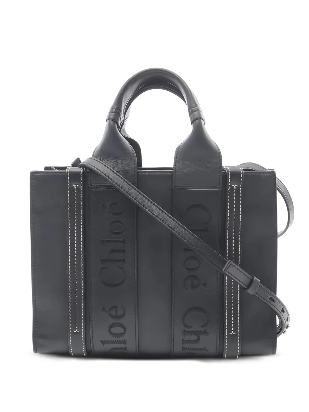 Chloé Pre-Owned small Woody handbag | Black | Image 1