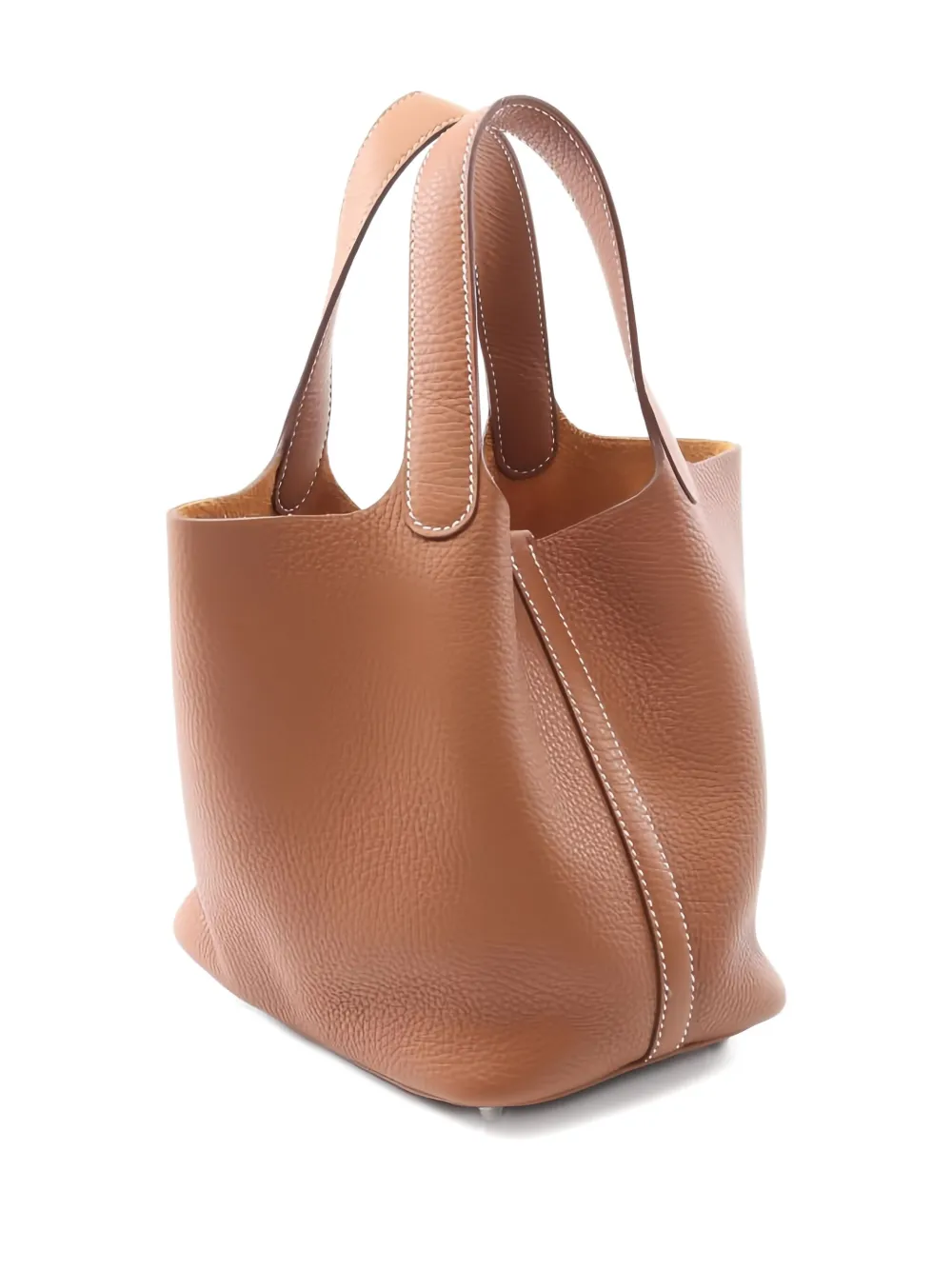 Pre-owned Hermes Picotin Lock Pm Handbag In Brown