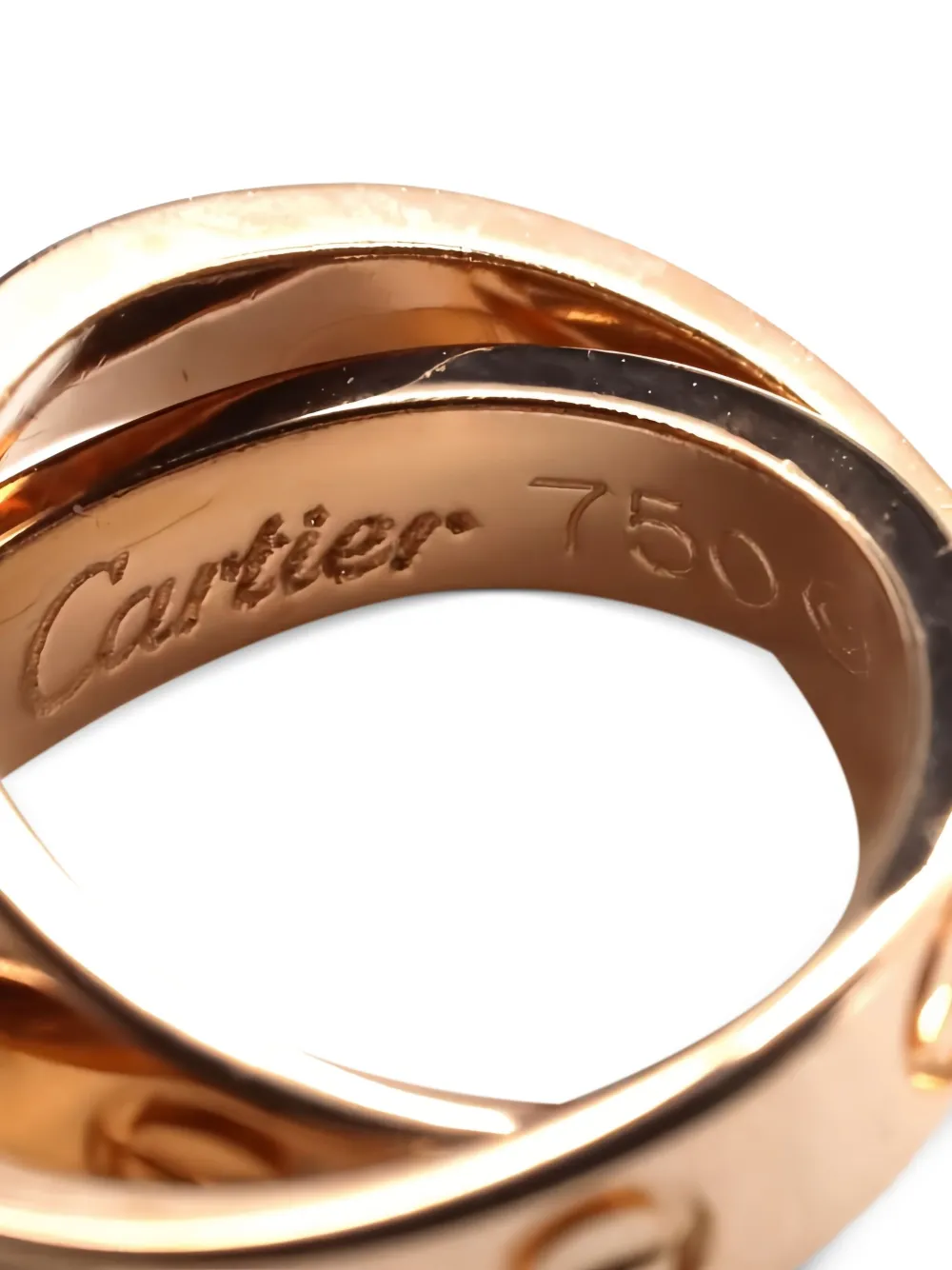 Pre-owned Cartier 18k Pink Gold Baby Love Necklace