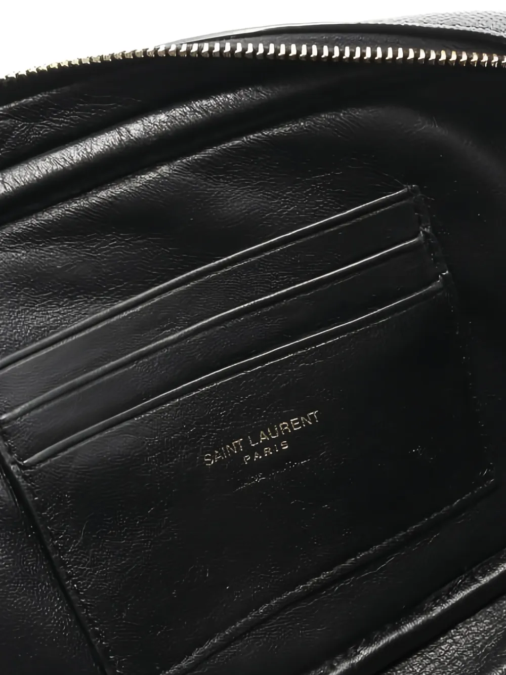 Pre-owned Saint Laurent 10s Mini Lou Shoulder Bag In Black