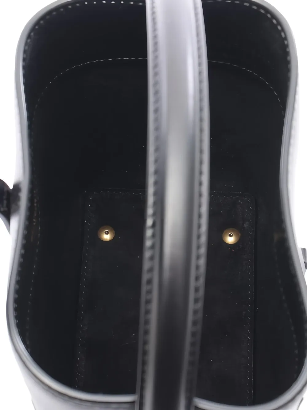 Pre-owned Saint Laurent 20s Mini Baguette Leather Handbag In Black