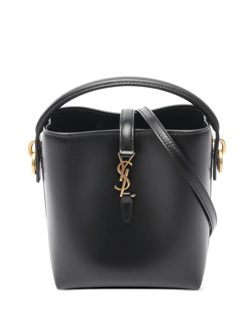 Saint Laurent 20s mini leather handbag | Black | Image 1