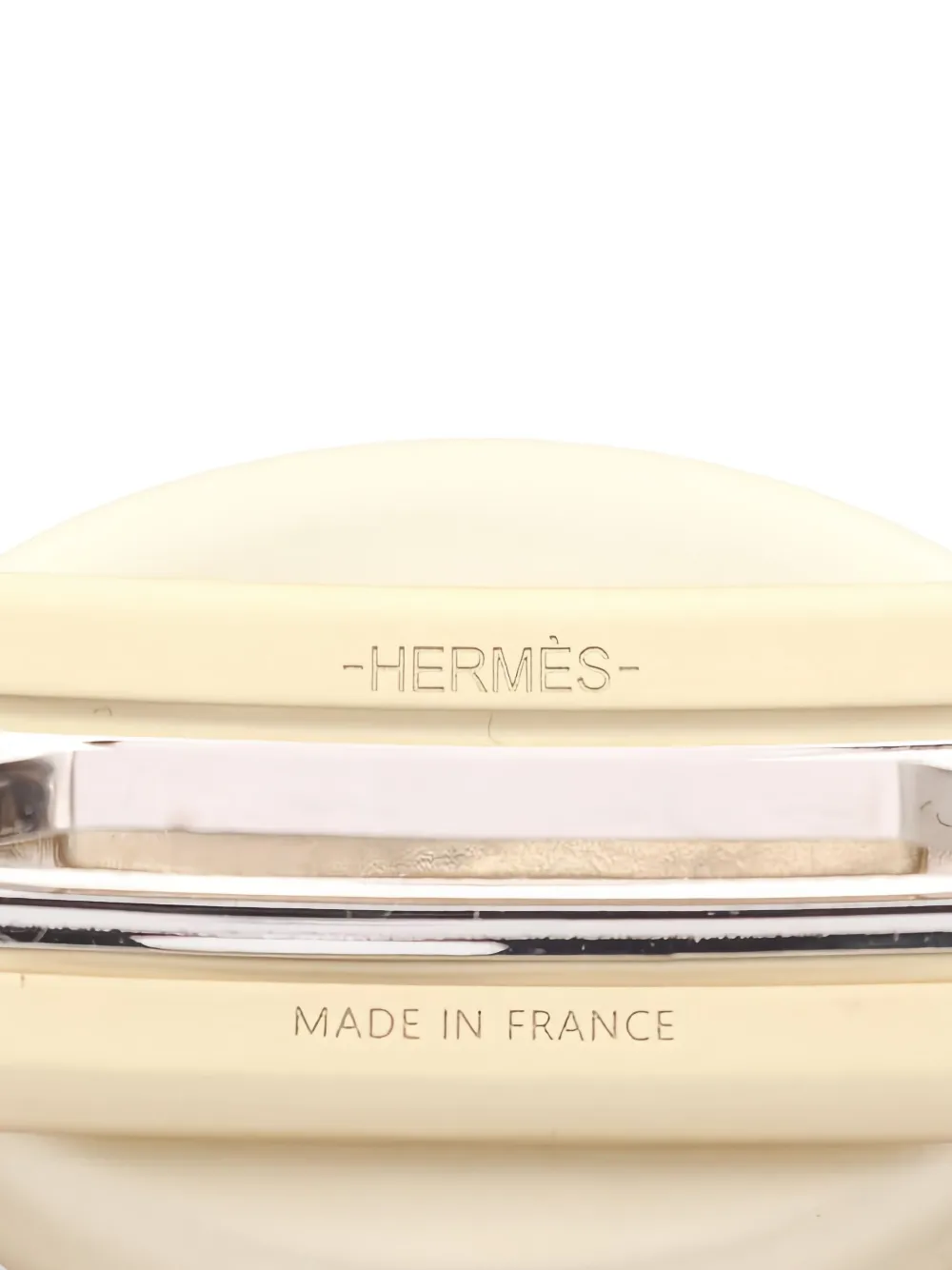 Pre-owned Hermes 2010s Tri-maillon Pm Hairclip In Gold