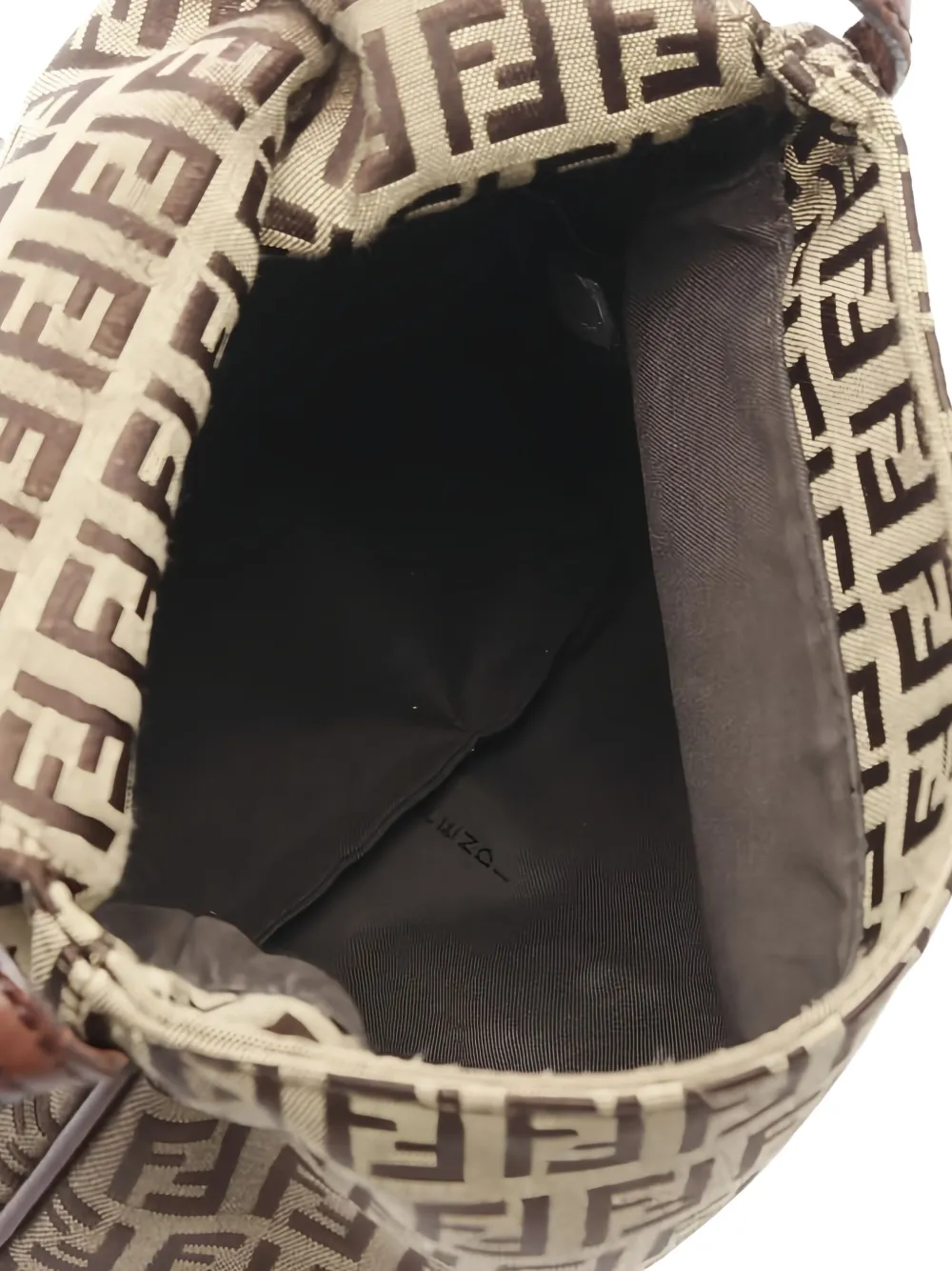 Pre-owned Fendi Zucca Shoulder Bag In Brown