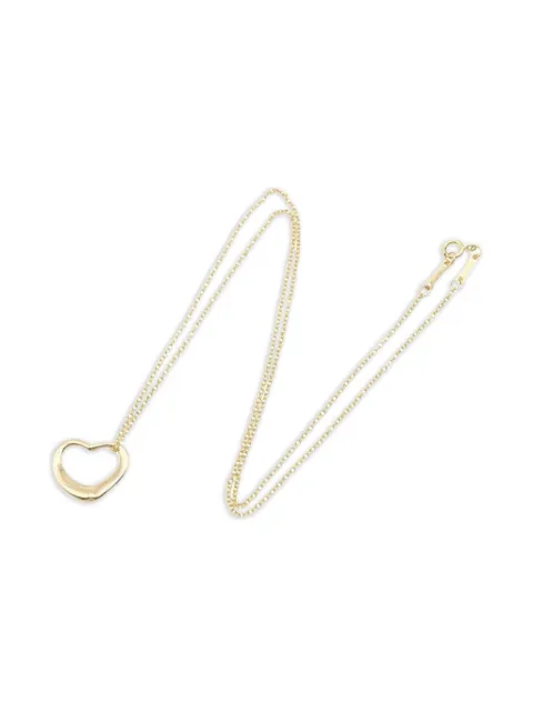 Tiffany & Co Eyewear 10s 18K yellow gold open-heart necklace