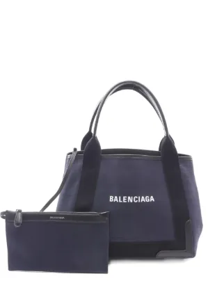 Balenciaga Pre-Owned レザー トートバッグ | ブルー | FARFETCH JP