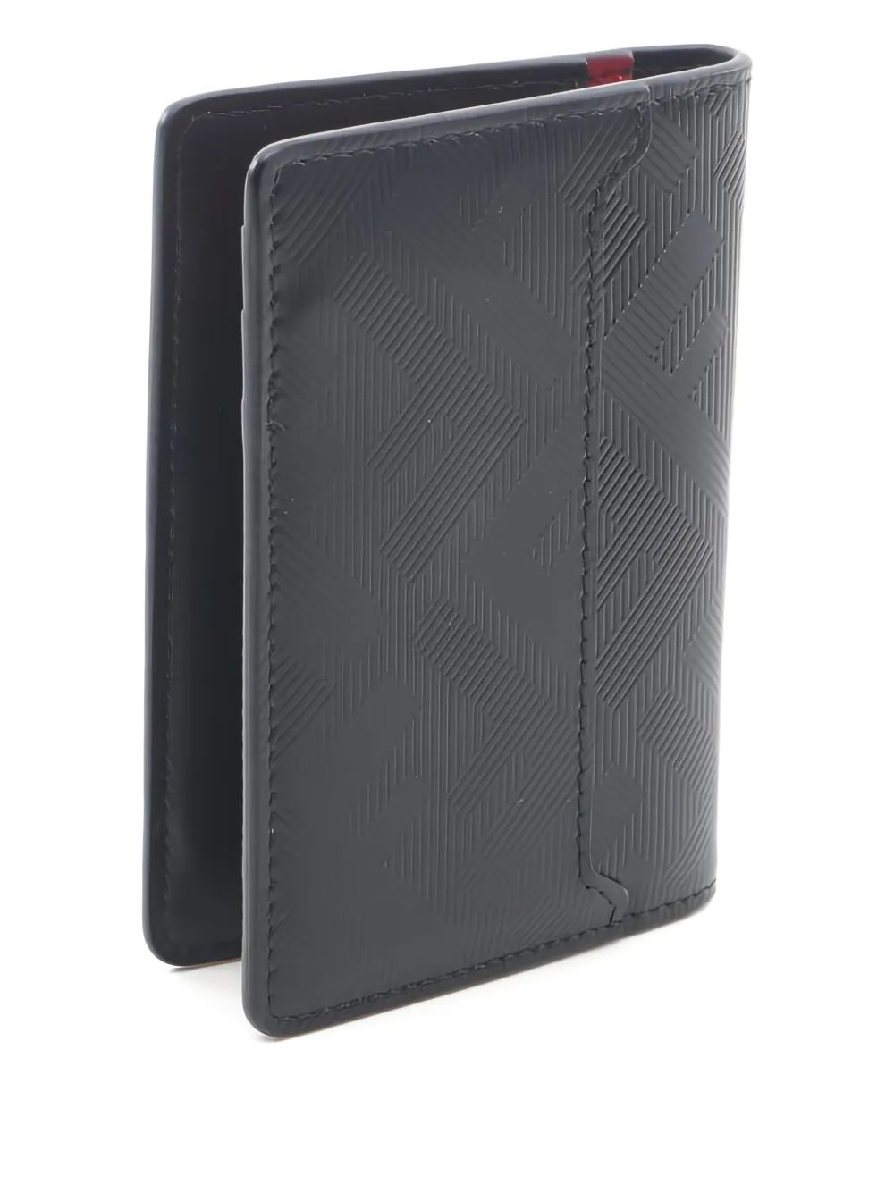 Pre-owned Fendi 20s Leather Cardholder In Black