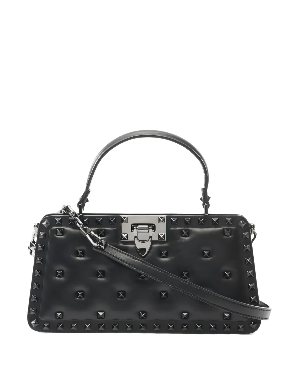 Valentino Garavani Pre-Owned Rockstud-embellished leather two-way Valentino Garavani Pre-Owned Rockstud-embellished leather two-way