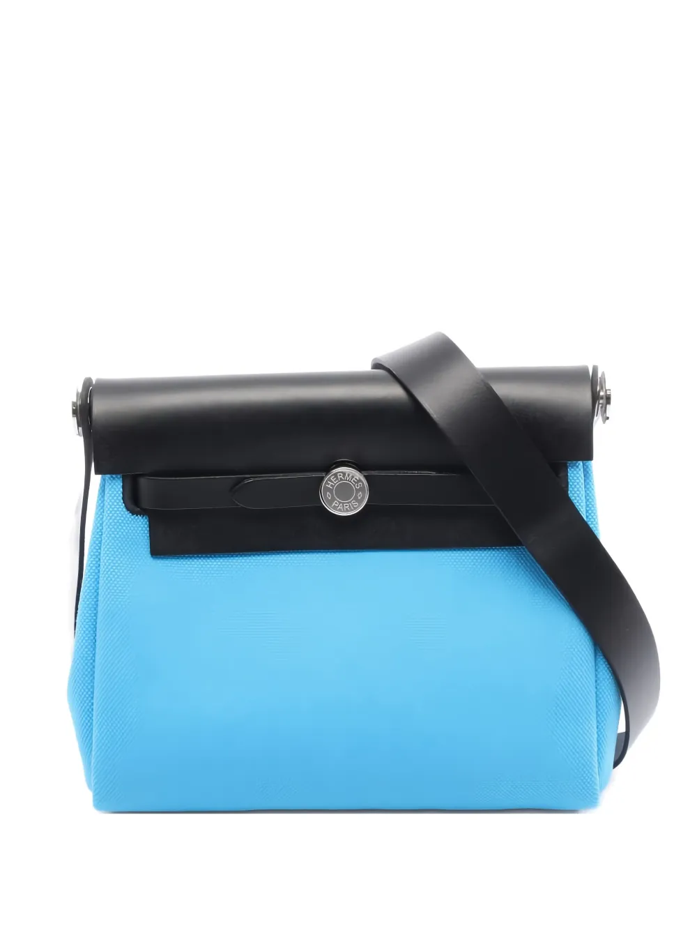 Hermès Pre-Owned 2025 mini Herbag zip shoulder bag - ブルー Hermès Pre-Owned 2025 mini Herbag zip shoulder bag - ブルー