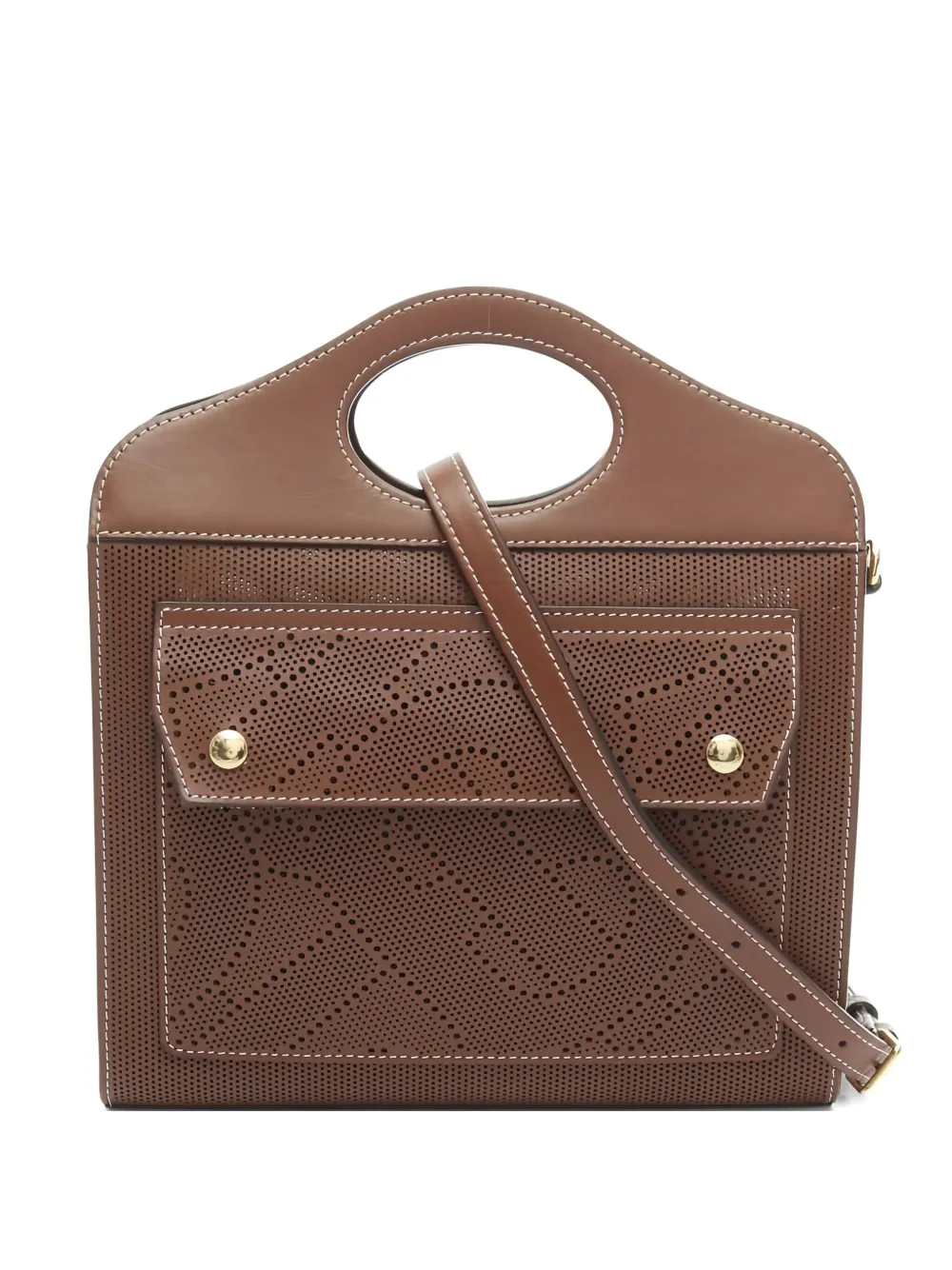 Burberry Pre-Owned leather tote bag - ブラウン Burberry Pre-Owned leather tote bag - ブラウン