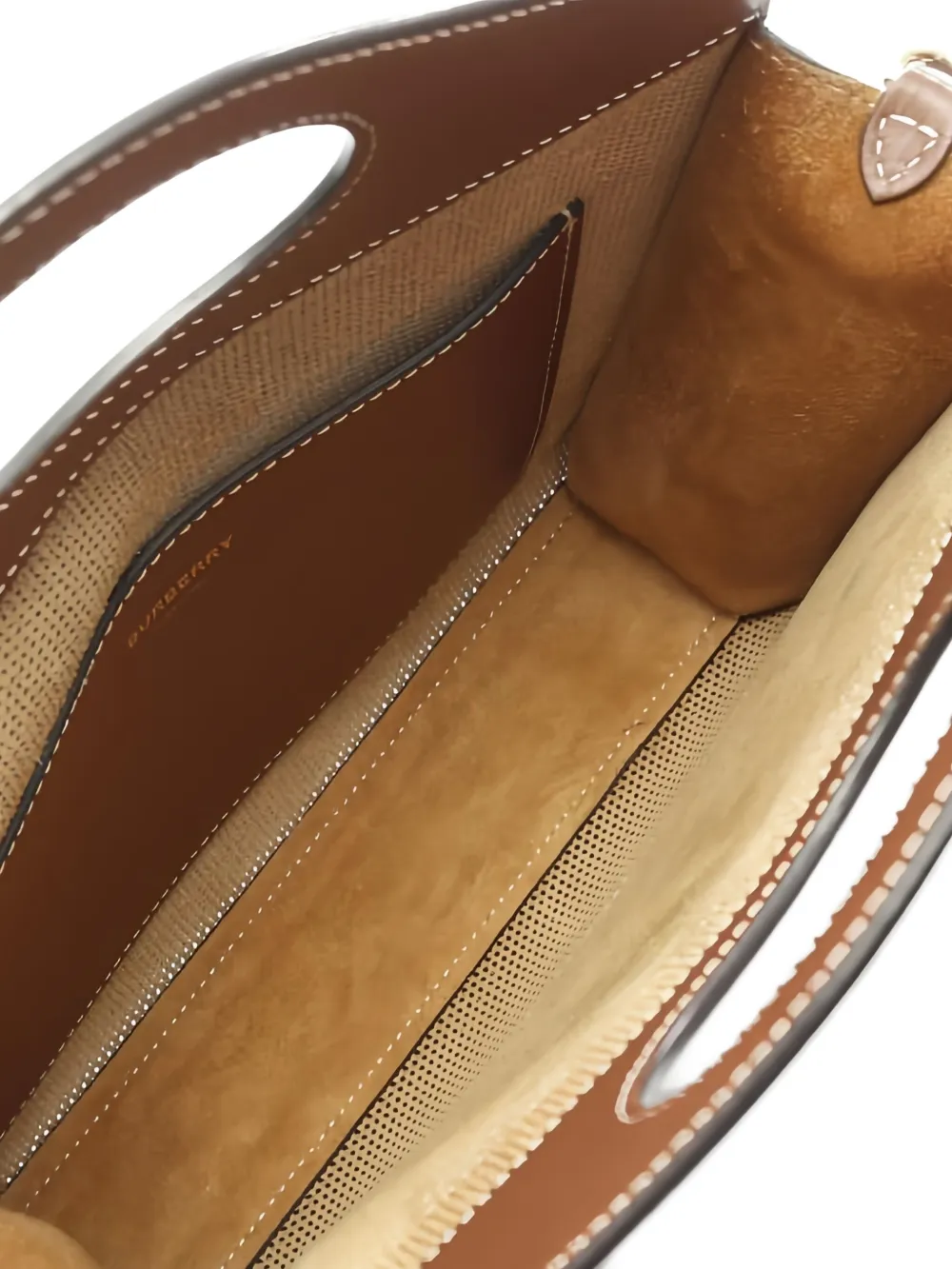 Pre-owned Burberry Leather Tote Bag In Brown