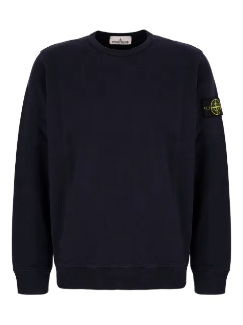 Stone Island Compass-patch cotton sweatshirt
