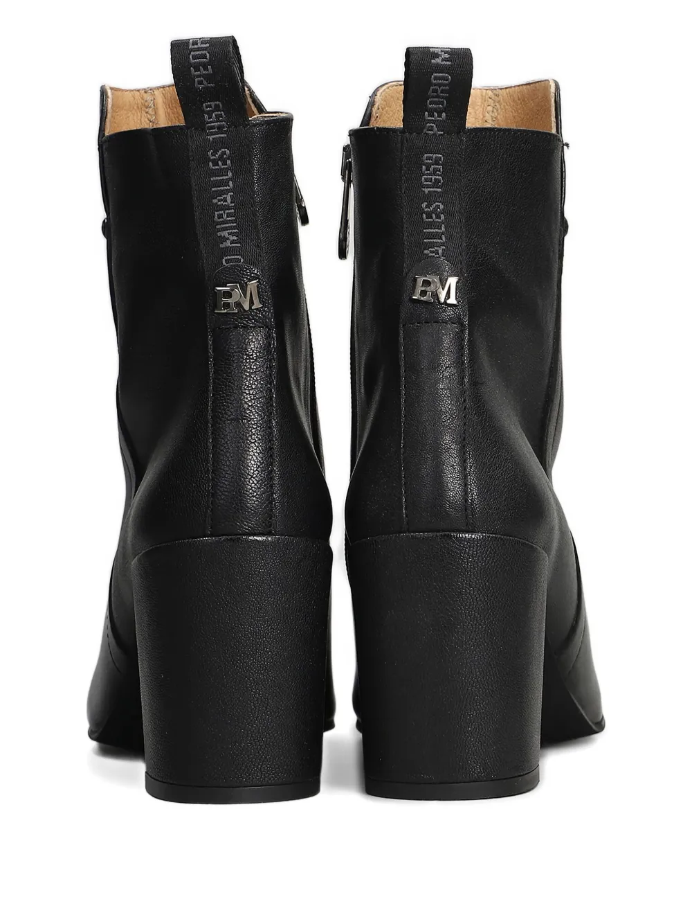 Pedro Miralles Block-heel Boots In Black