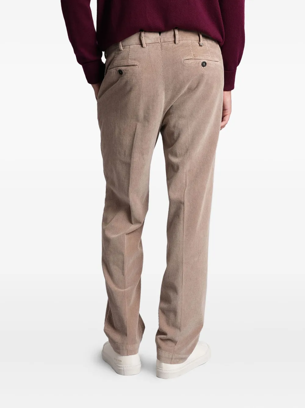 Pt Torino Corduroy Trousers In Neutral