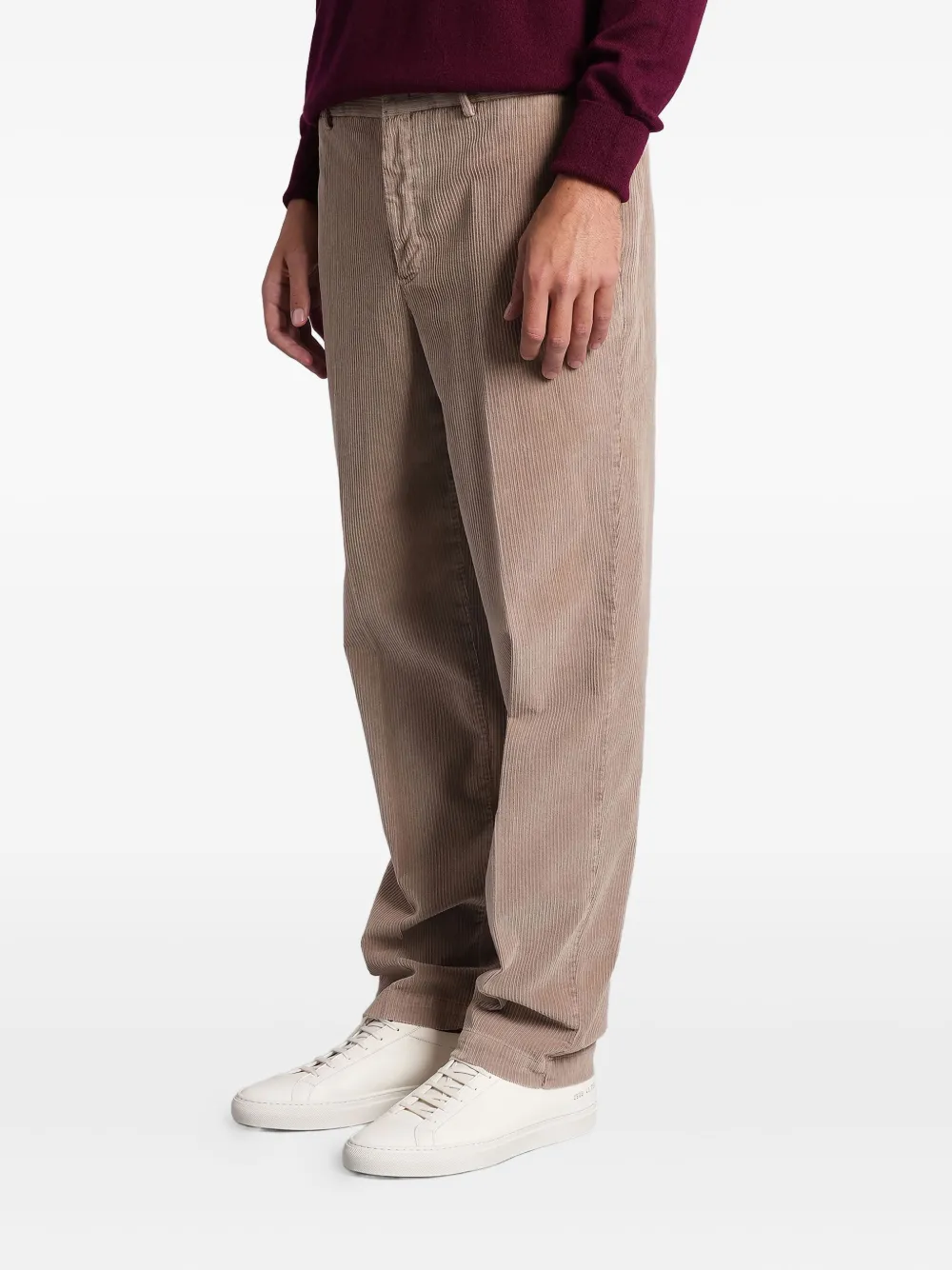 Pt Torino Corduroy Trousers In Neutral
