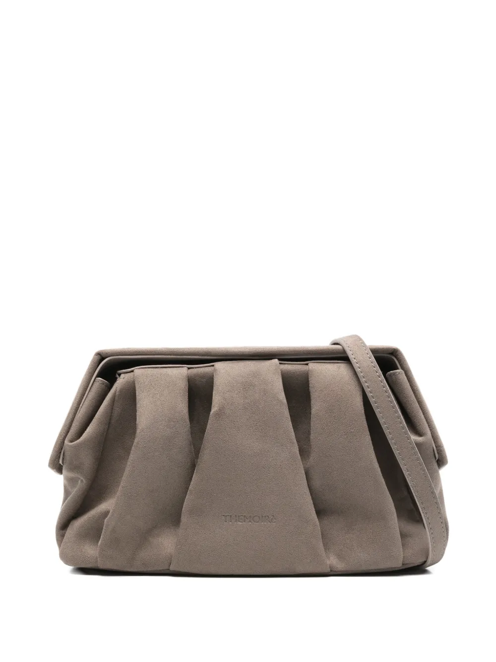 Themoirè Afrodite Pleated Clutch Bag In Gray