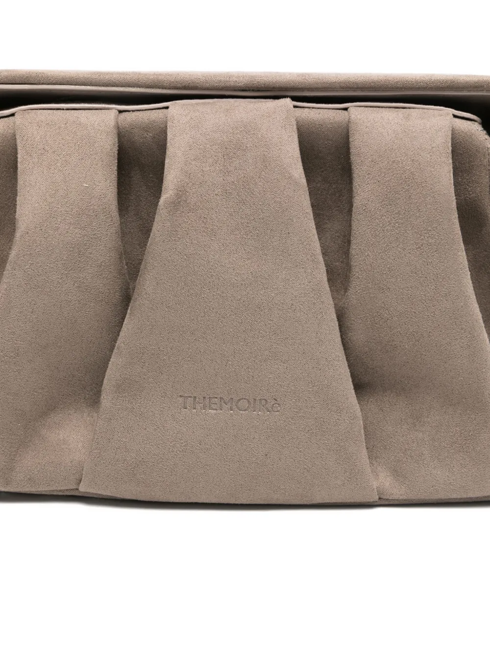 Themoirè Afrodite Pleated Clutch Bag In Gray