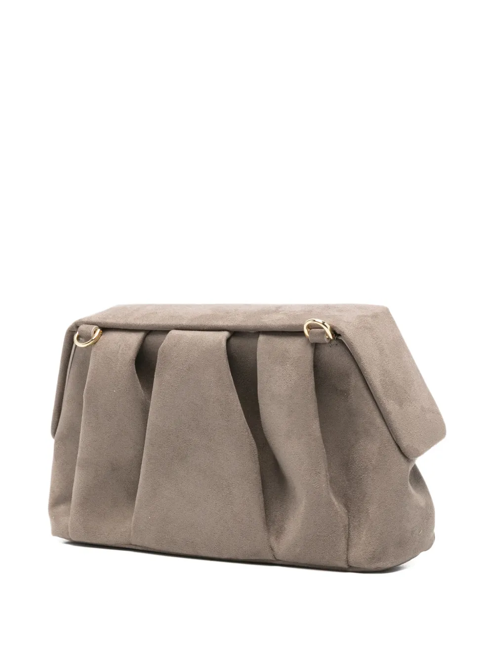 Themoirè Afrodite Pleated Clutch Bag In Gray