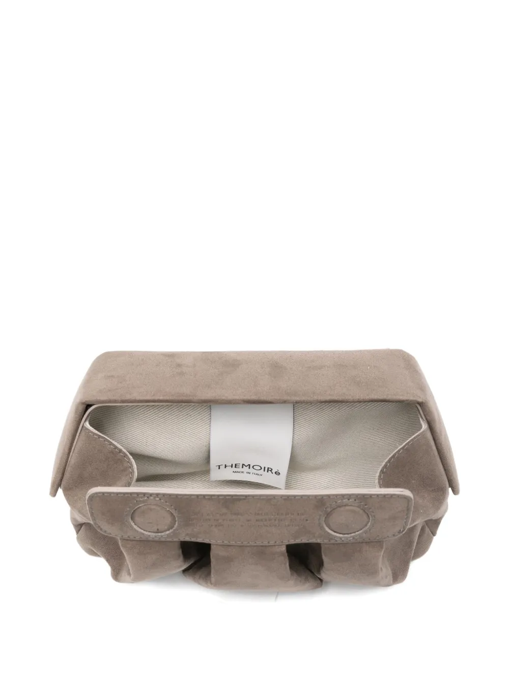 Themoirè Afrodite Pleated Clutch Bag In Gray