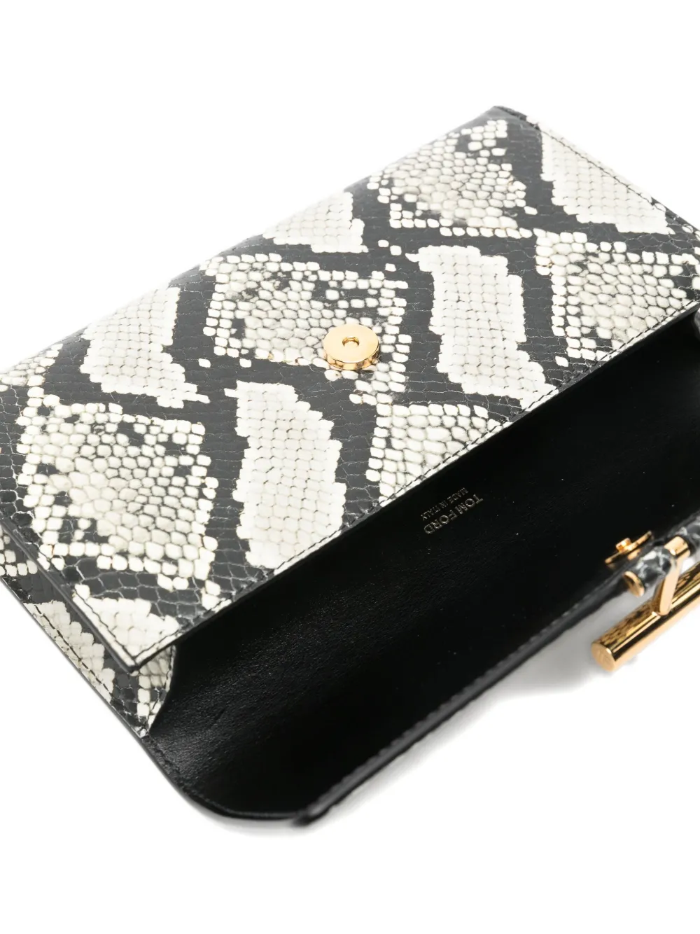 Tom Ford Tara Clutch Bag In Neutral