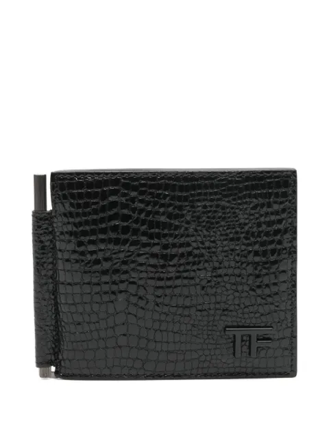 TOM FORD portefeuille en cuir texturé