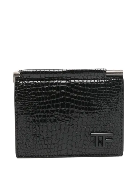 TOM FORD portefeuille en cuir texturé
