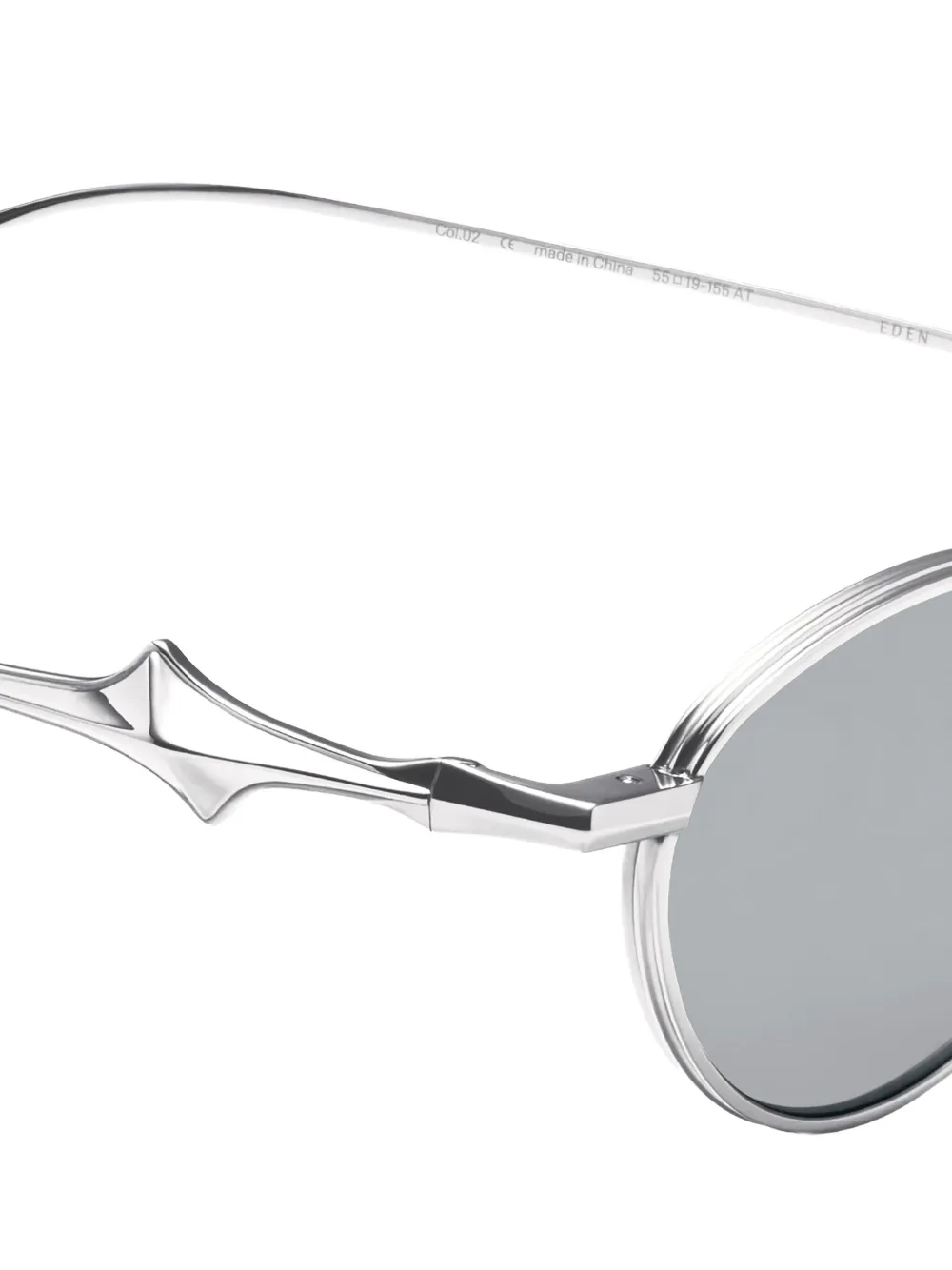 Gentle Monster Eden 02 zonnebril met ovalen montuur Zilver