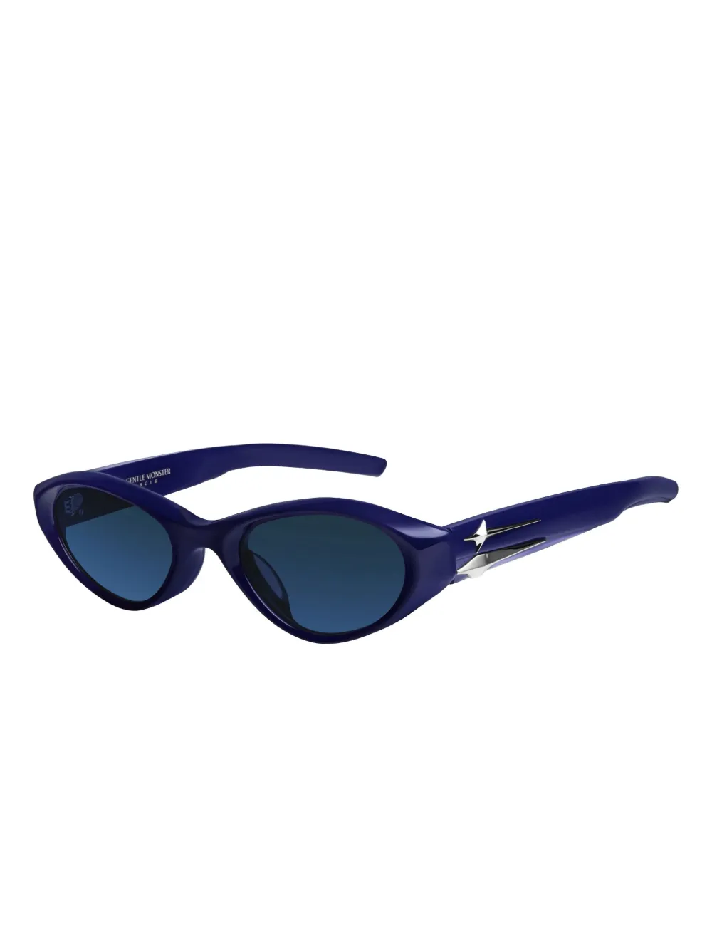 Gentle Monster Eq BL6 zonnebril met sterdetail - Blauw