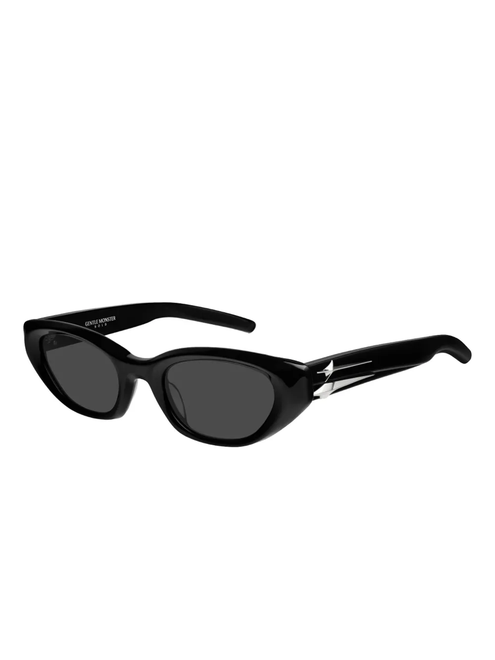 Gentle Monster Verse 01 cat-eye zonnebril met sterdetail - Zwart