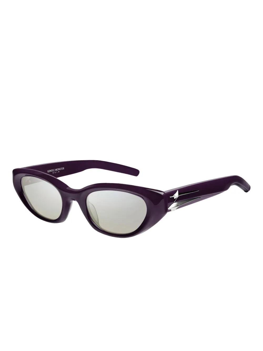 Gentle Monster Verse R9 zonnebril met cat-eye montuur en sterdetail - Rood