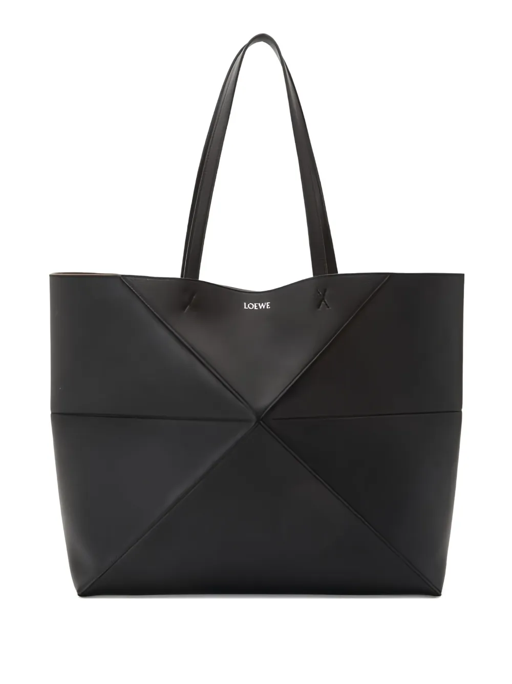 LOEWE Puzzle Fold Horizontal M tote bag | Black | Image 1