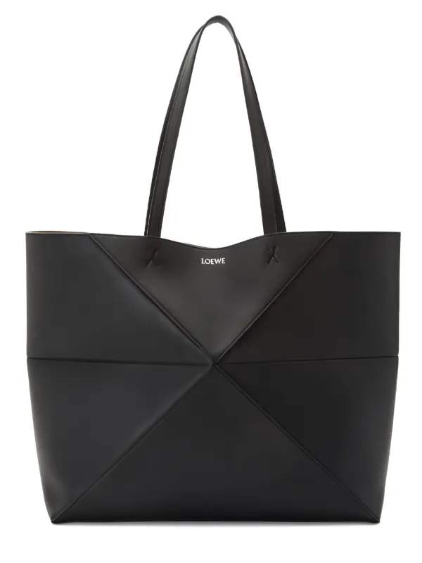 LOEWE パズル フォールド ホリゾンタル M ハンドバッグ | ブラック