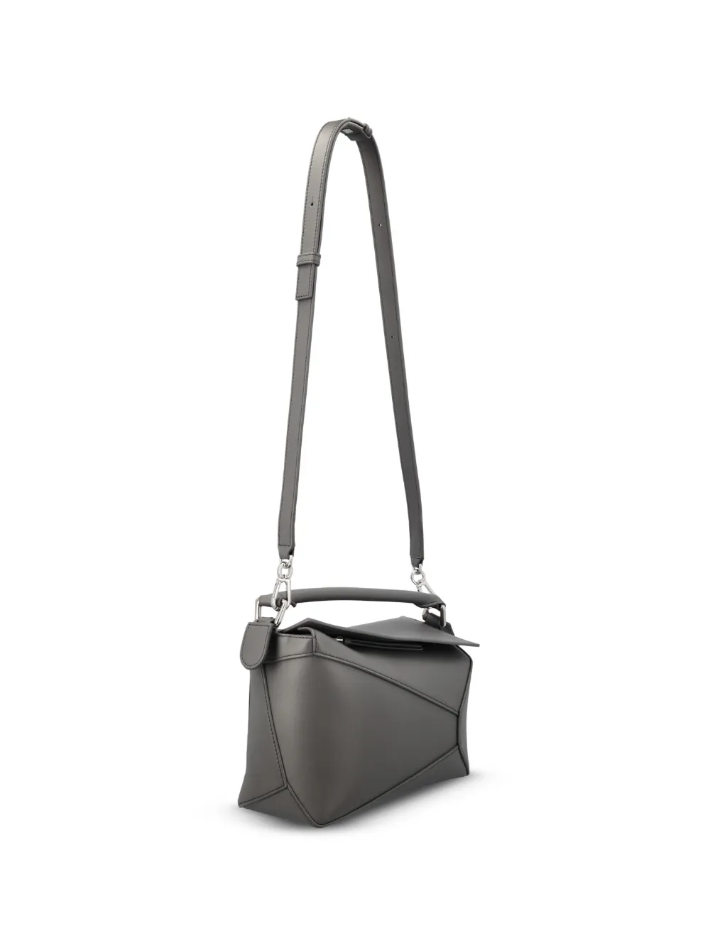 LOEWE Puzzle Edge kleine shopper Zwart