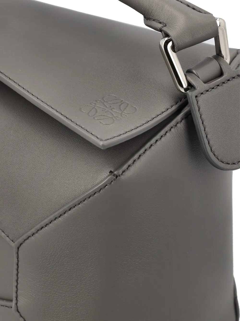 LOEWE Puzzle Edge kleine shopper Zwart