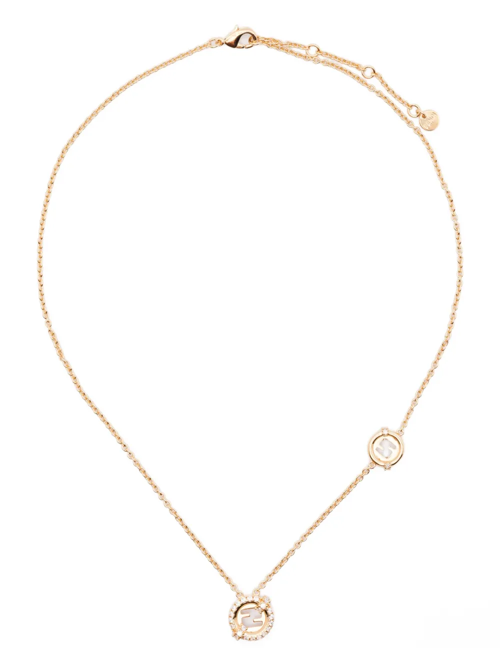 FENDI collar con dije circular | dorado | Image 1