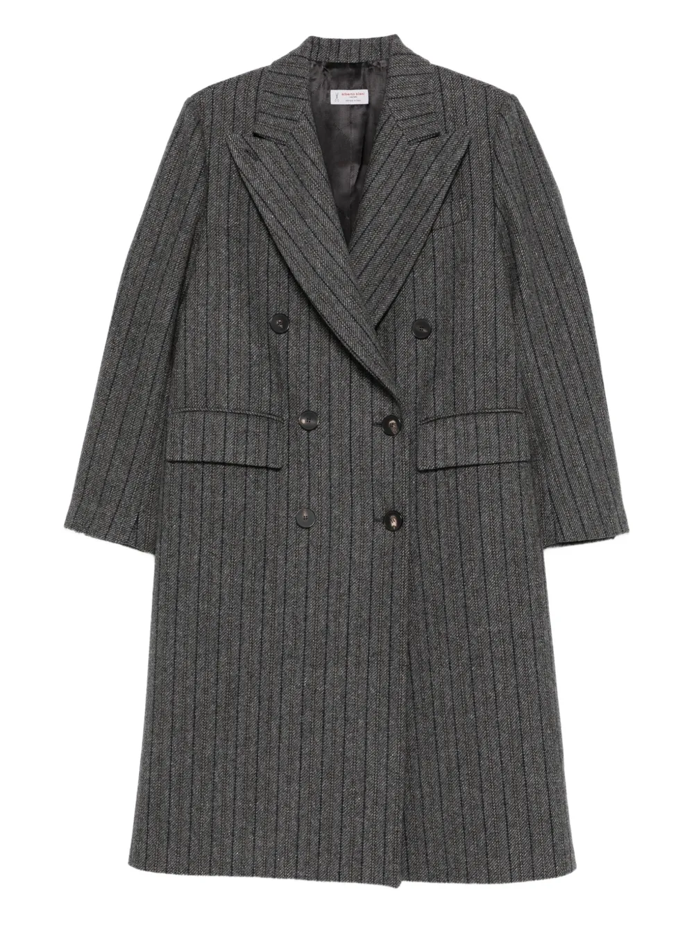 Alberto Biani striped coat | Grey | Image 1