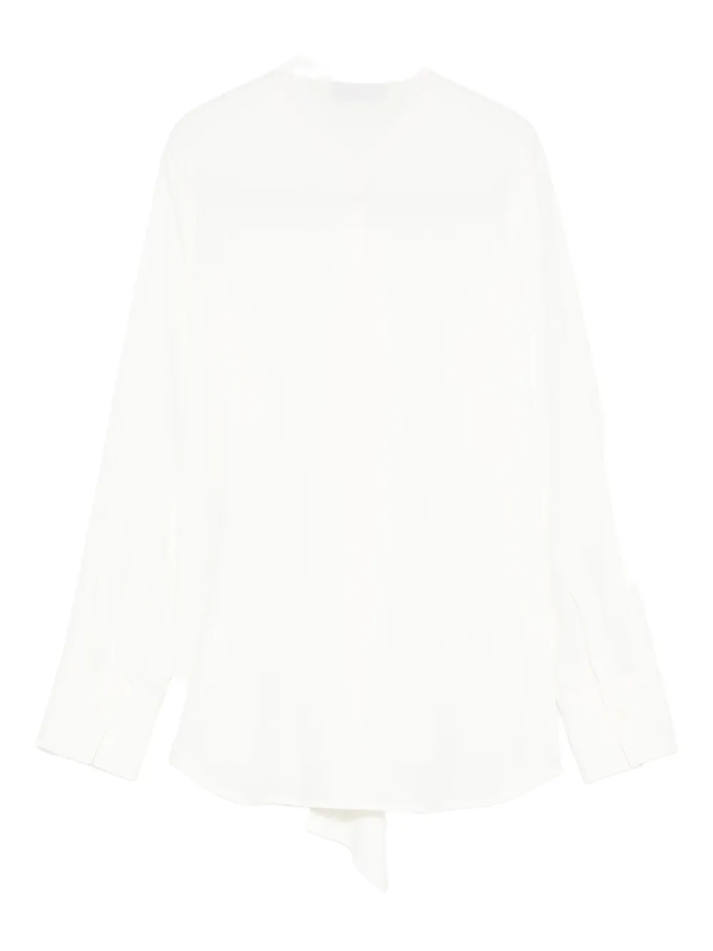 Alberto Biani ruffled shirt - Wit