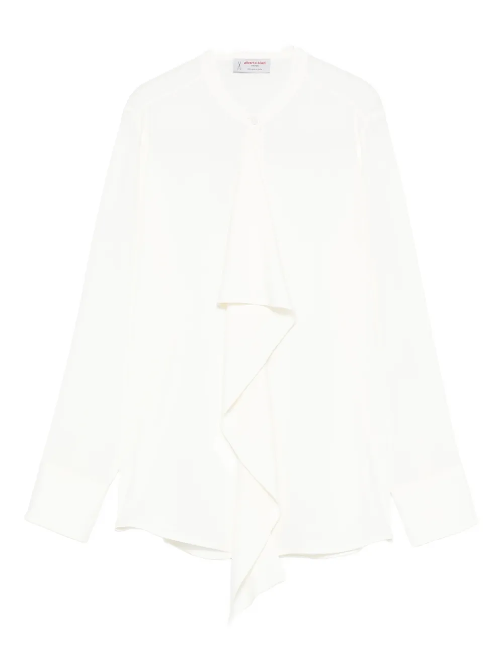 Alberto Biani Ruffled Shirt In White