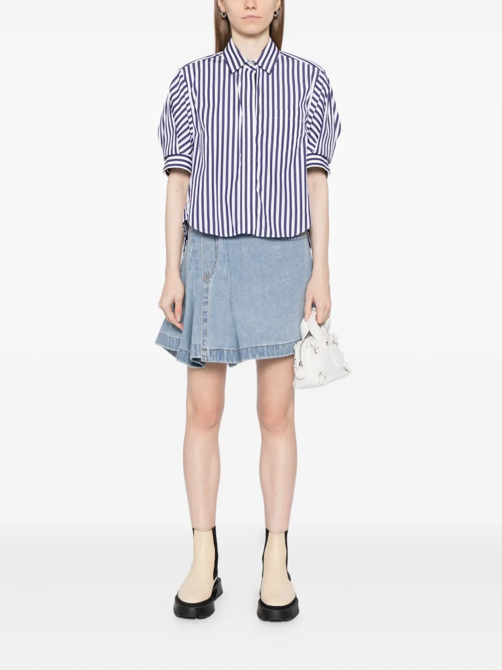 Sacai Denim rok - Blauw