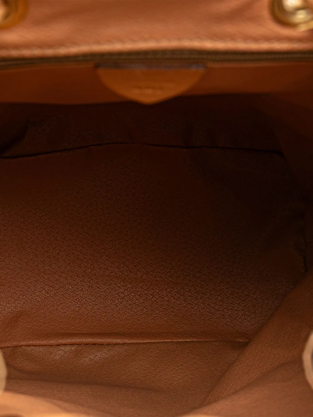 Pre-owned Celine 2016 Macadam Coated Canvas Backpack In Brown