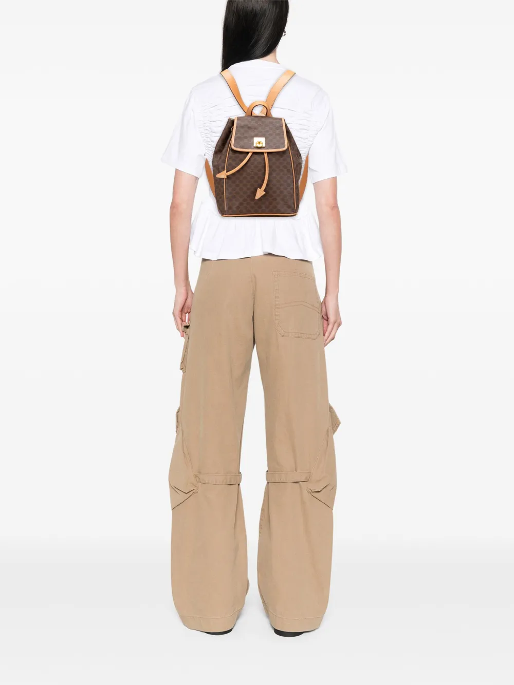 Celine Pre-Owned 2016 Macadam Coated Canvas backpack | Pre-Owned | Image 2