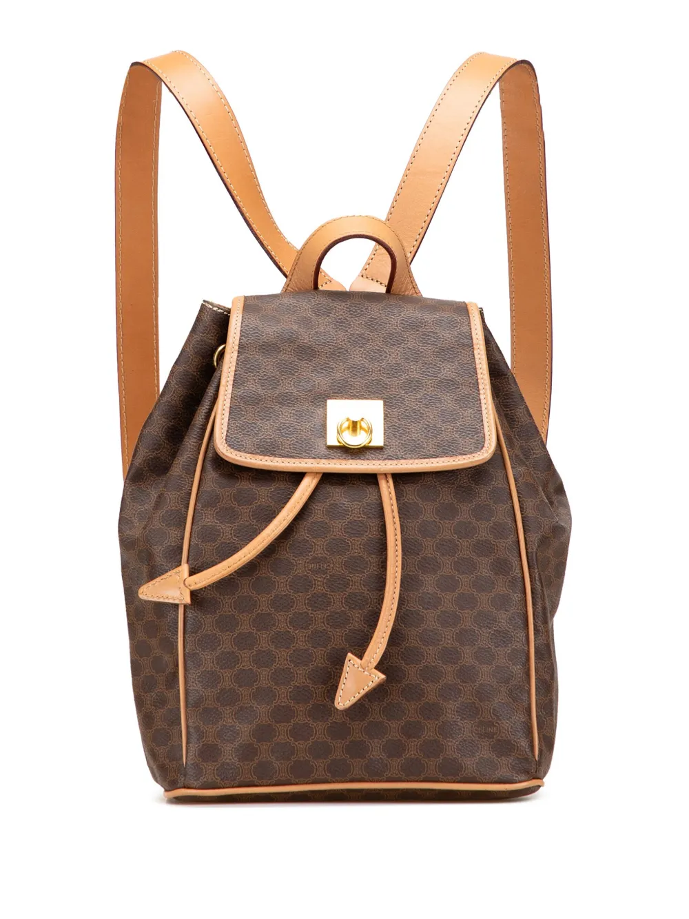 Celine Pre-Owned 2016 マカダム コーテッドキャンバス バックパック - ブラウン Celine Pre-Owned 2016 マカダム コーテッドキャンバス バックパック - ブラウン