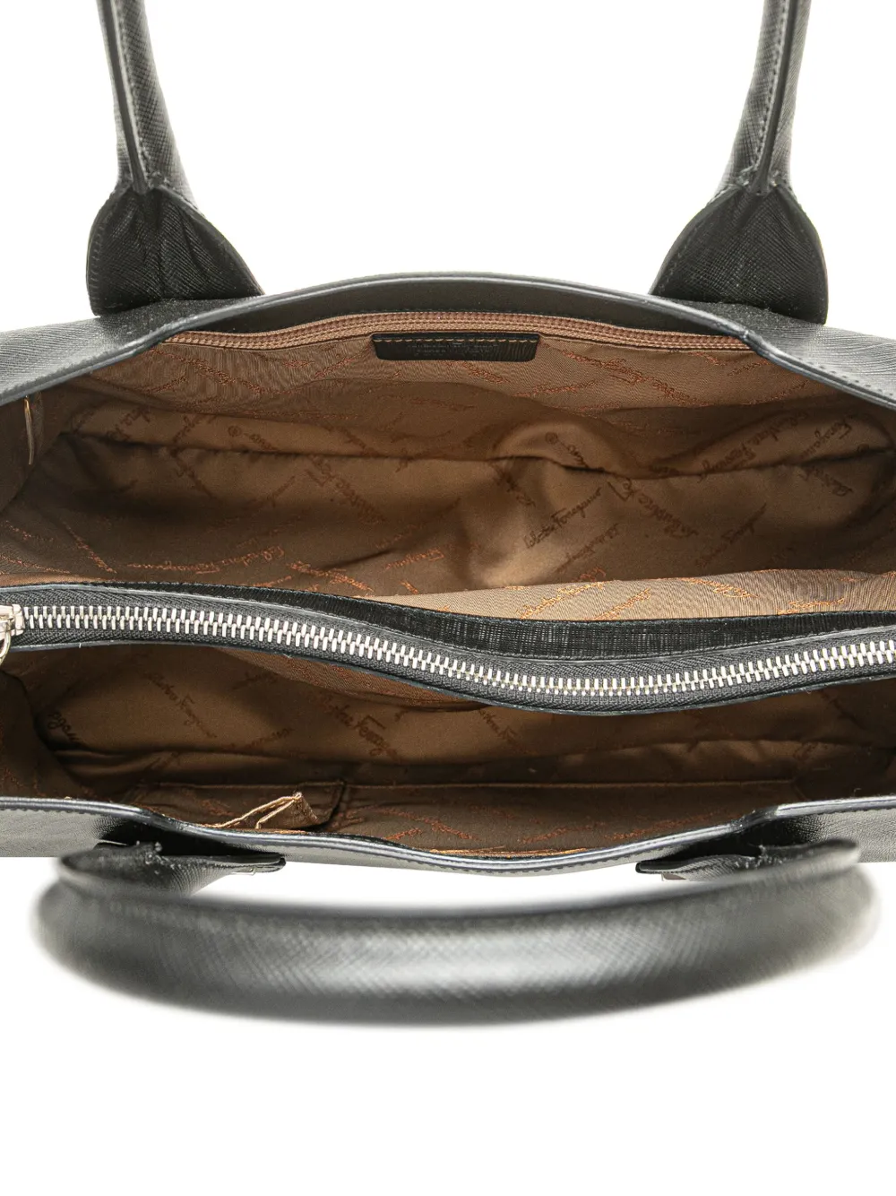 2021 Leather Double Gancini Tote Bag