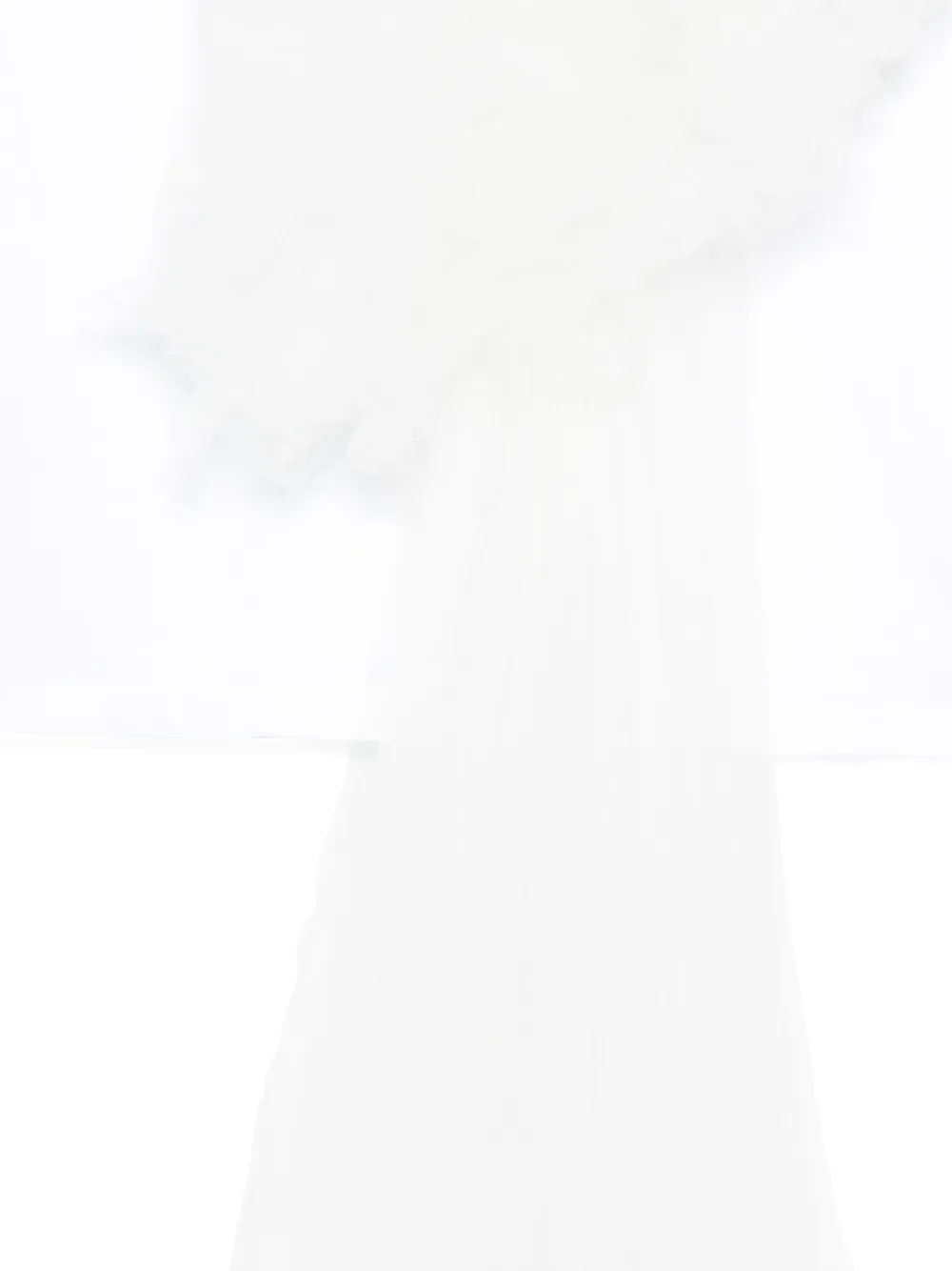 Alchemy T-shirt met ruches Wit